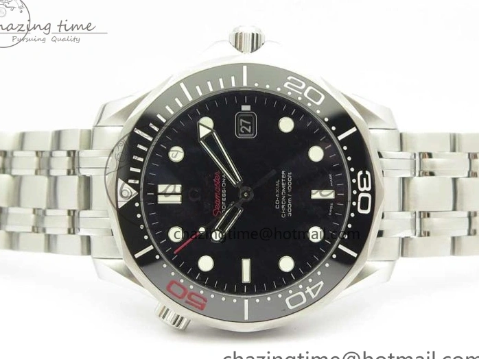 0518 Seamaster 300M Chronometer SS “007” Limited Edition OMF 1:1 Best Edition on SS Bracelet A2824 (Black Balance Wheel) V Seasonal 7952